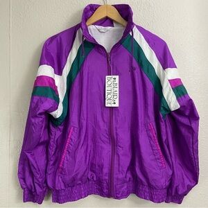 Blair Vintage Purple Tracksuit Windbreaker Size Medium